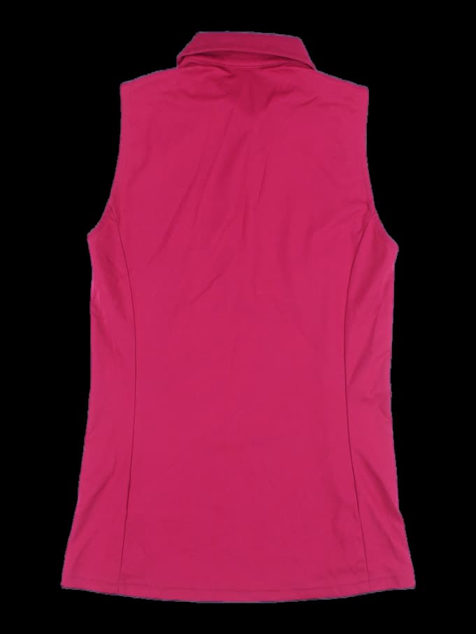 여성 민소매 카라 티