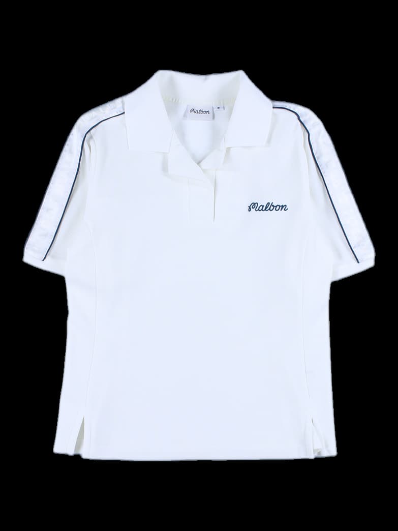 여성 반팔 카라 티