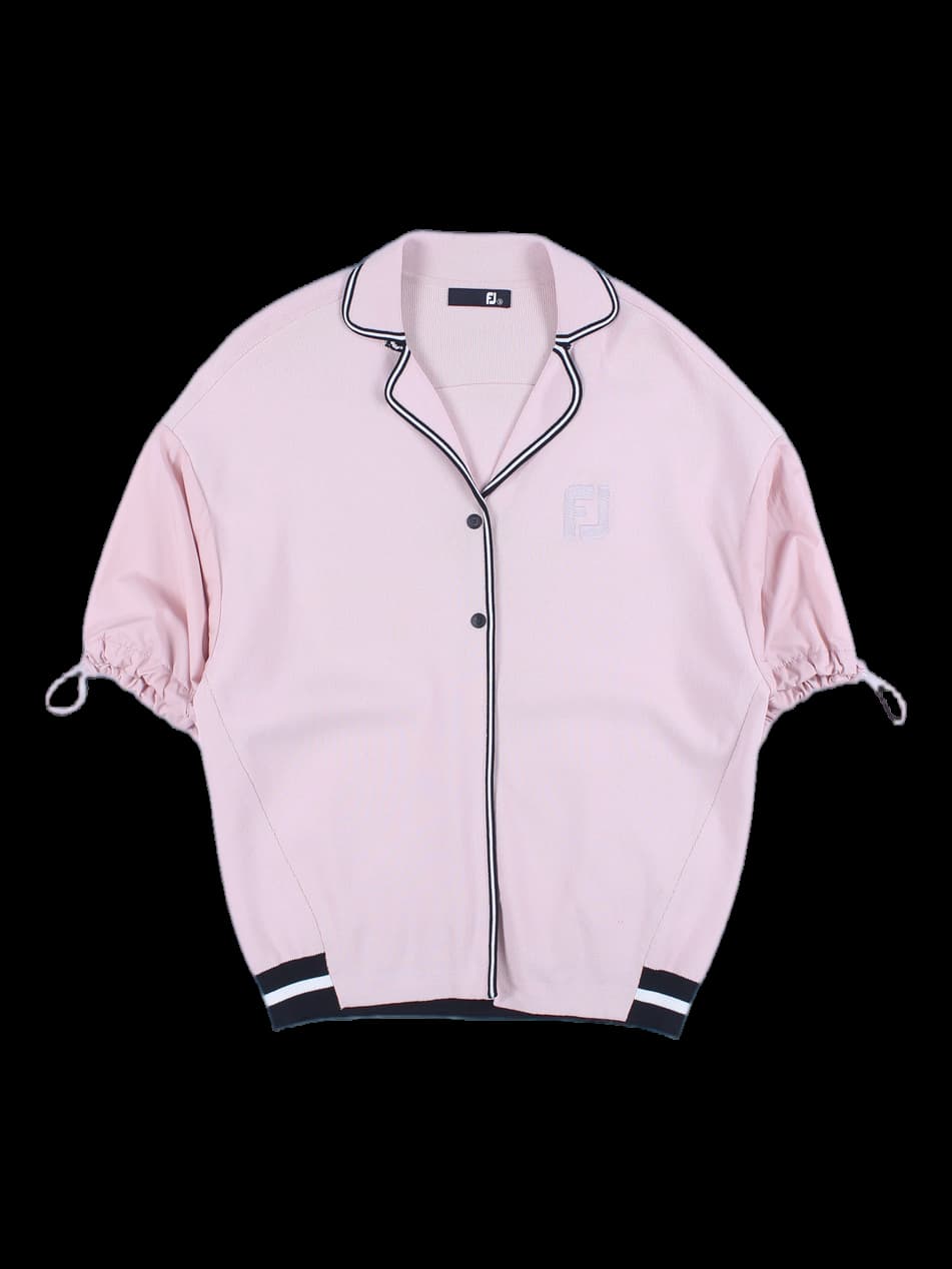 여성 반팔 니트 티