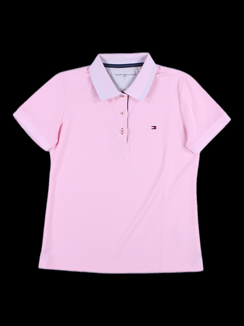 여성 반팔 카라티