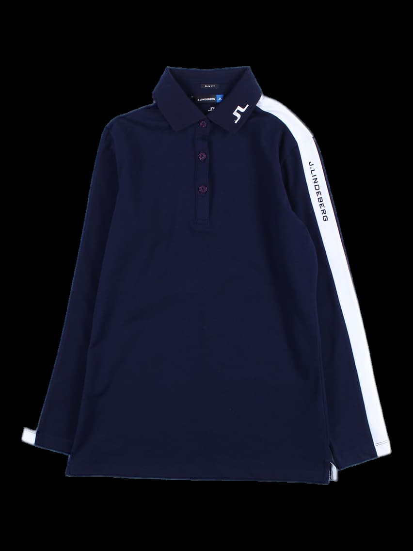 여성 긴팔 카라 티