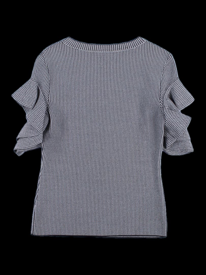 여성 니트 반팔 티