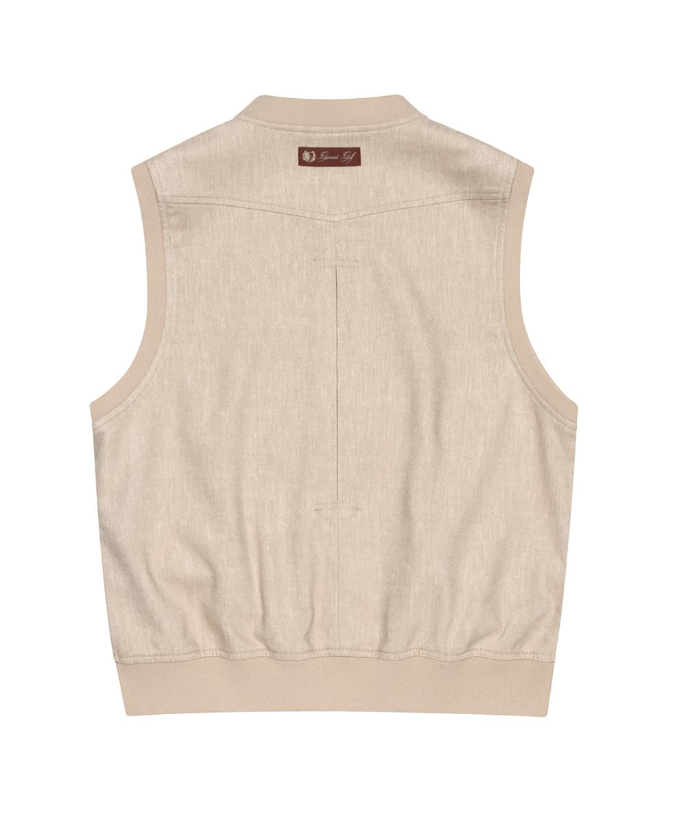 클래식 린넨 베스트 우먼(BEIGE)