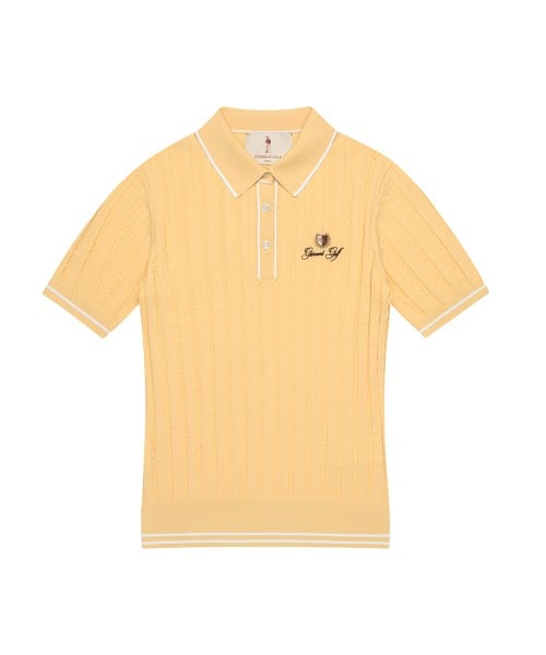 케이블 카라 풀오버 우먼(YELLOW)