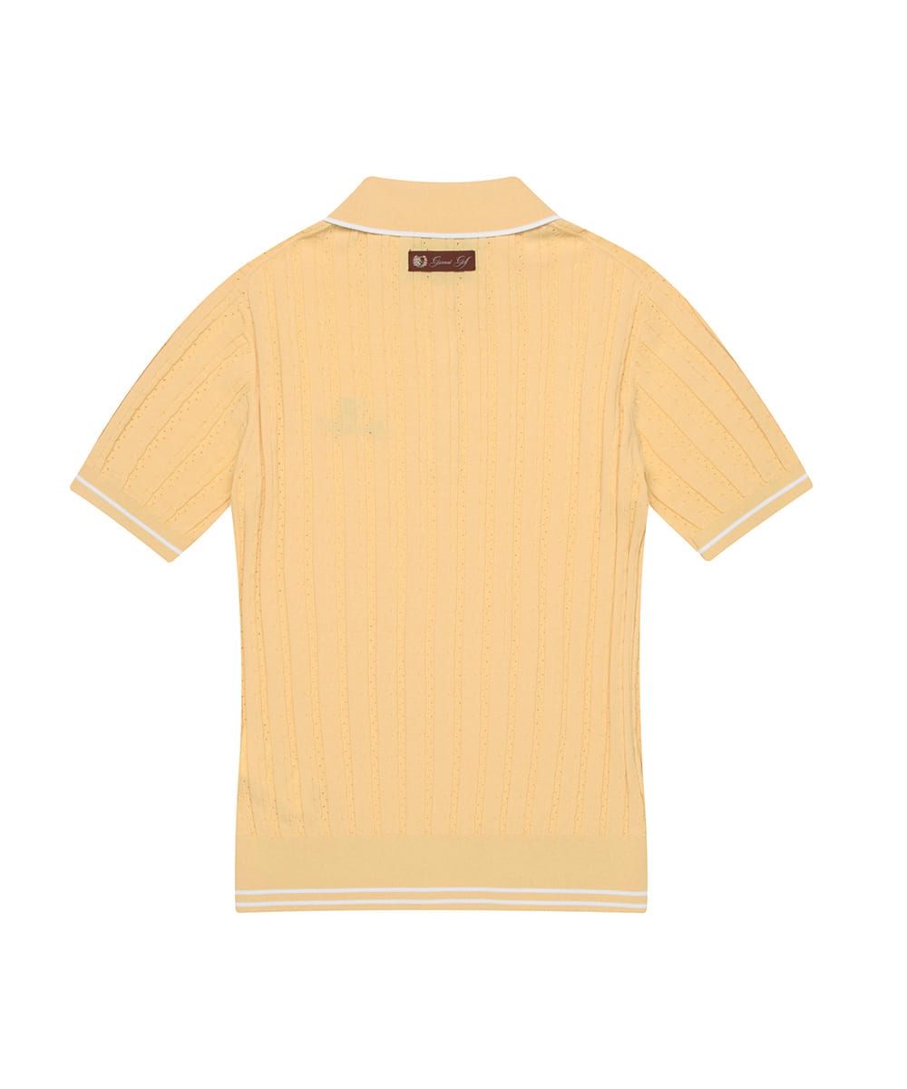 케이블 카라 풀오버 우먼(YELLOW)